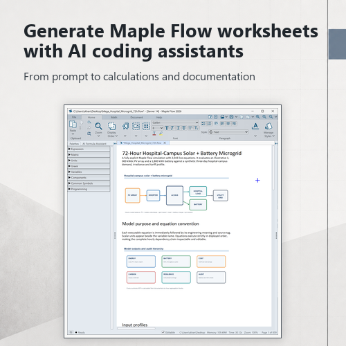 Engineering software solutions from Maplesoft